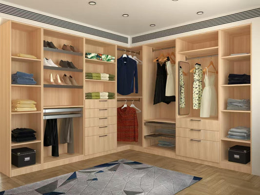 L-Shape Walk-In Closet